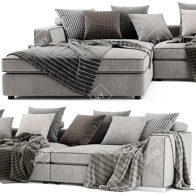 Flexform Armand Sofa Set 3D model image 3