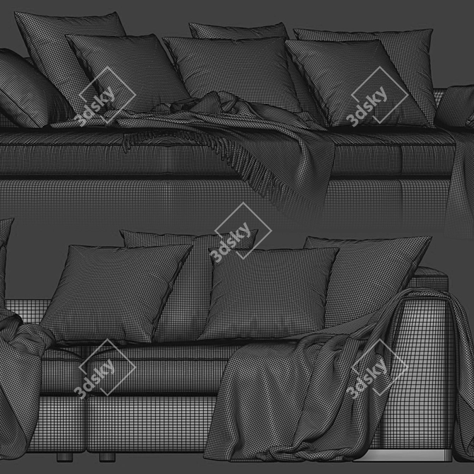 Flexform Armand Sofa Set 3D model image 5