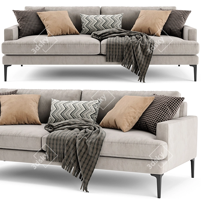 West Elm Andes 2-Seater Sofa 3D model image 4