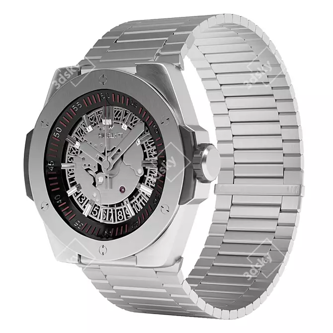 Hublot Big Bang Titanium Watch 3D model image 1