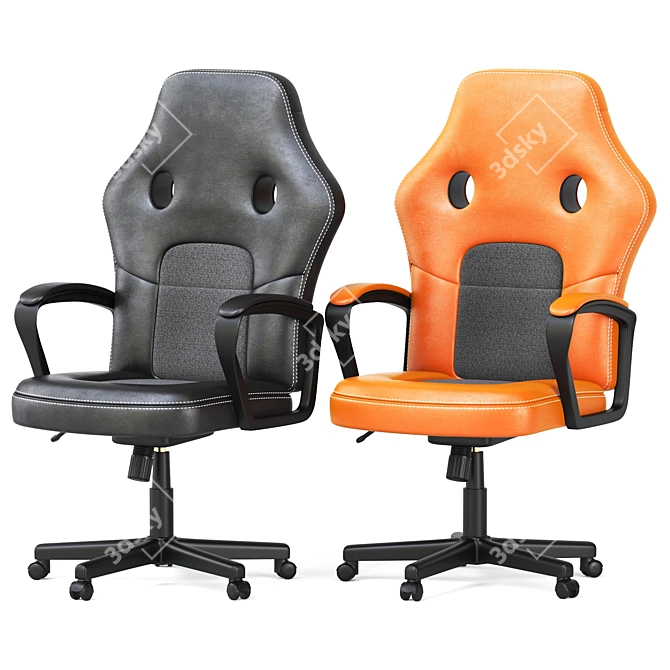 Ebern Designs PC & Racing Game Chair - Ultimate Comfort and Style 3D model image 3