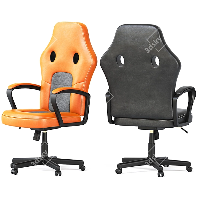 Ebern Designs PC & Racing Game Chair - Ultimate Comfort and Style 3D model image 4