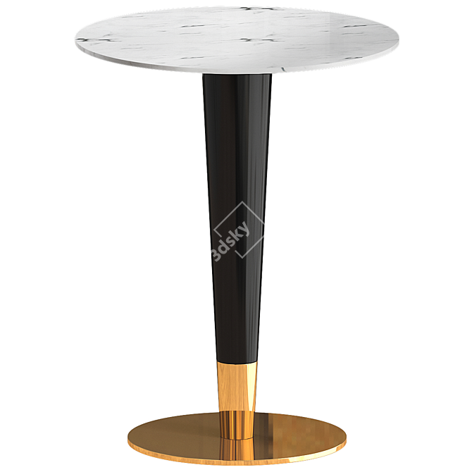 Elegant Marble Reception Table 3D model image 1