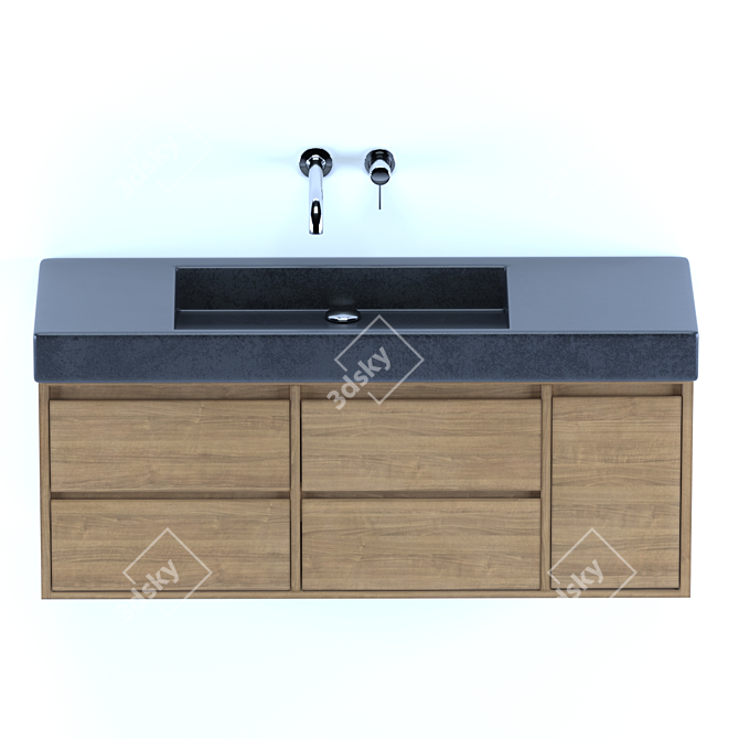 Stonewood Wash Basin HM1100 3D model image 1