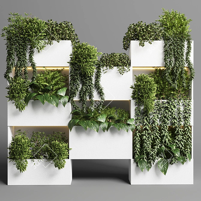 Vertical Garden Stand - Plant Box 3D model image 1