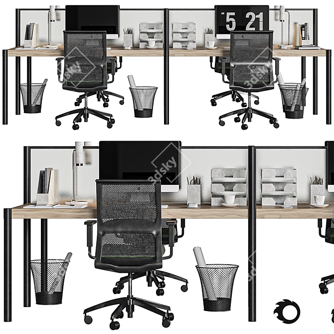 Sleek Office Seating: Very Office Chair 3D model image 4
