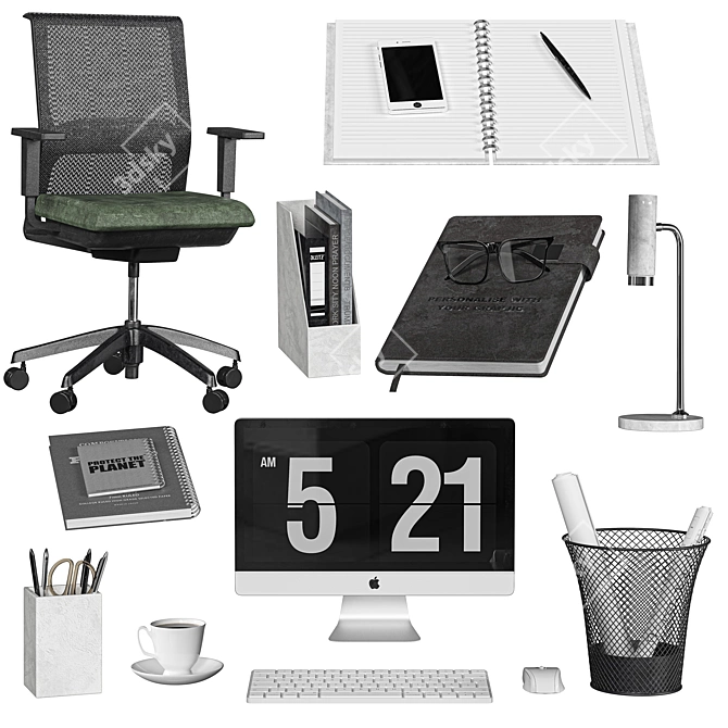 Sleek Office Seating: Very Office Chair 3D model image 8