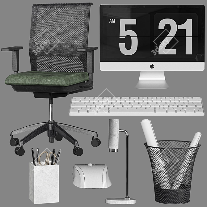 Sleek Office Seating: Very Office Chair 3D model image 10