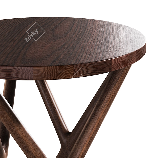 Elegant Wood Coffee Table: Godji by Corner Design 3D model image 4