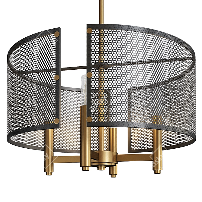 Elegant Scotts Addition Chandelier 3D model image 1