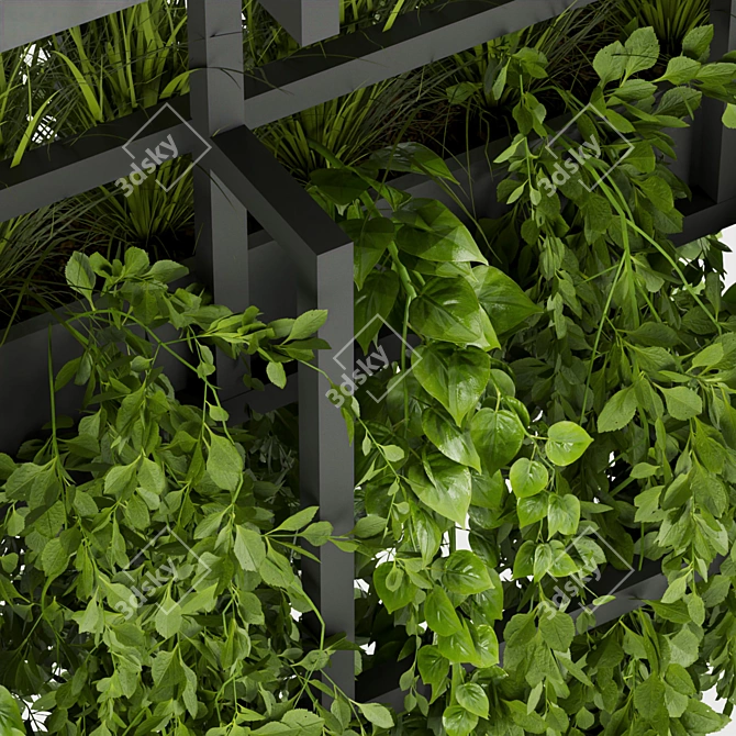 Elegant Hanging Plant Collection 3D model image 5