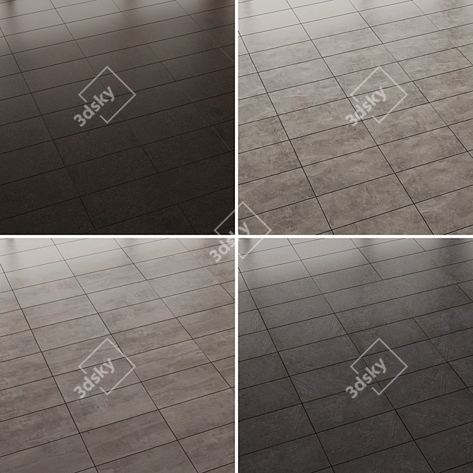 Versatile Ceramic Tiles Set: Stunning Designs for Floors and Walls 3D model image 4