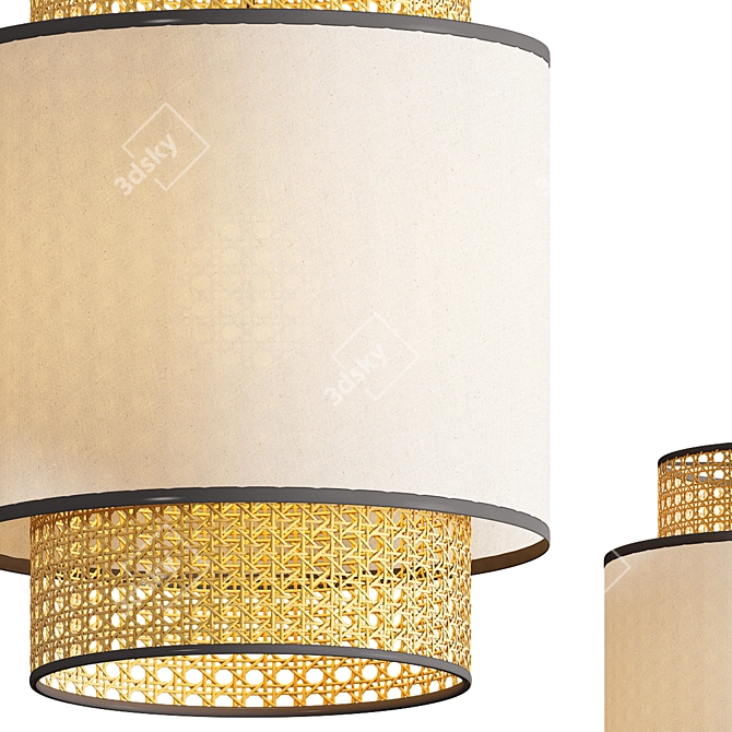 Elegant Marko Pendant Light 3D model image 2