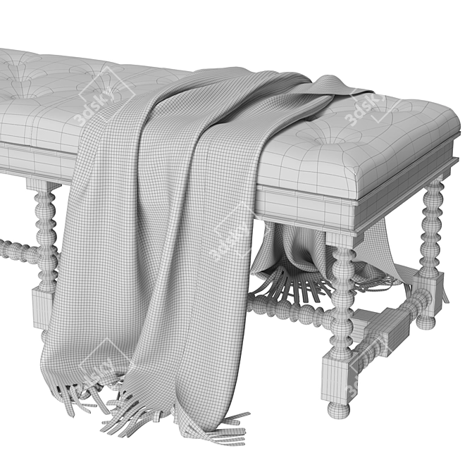 Versatile Vittorio Grifoni Bench 3D model image 6