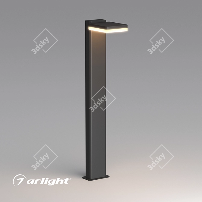 Outdoor 9W Aluminum Luminaire 3D model image 1