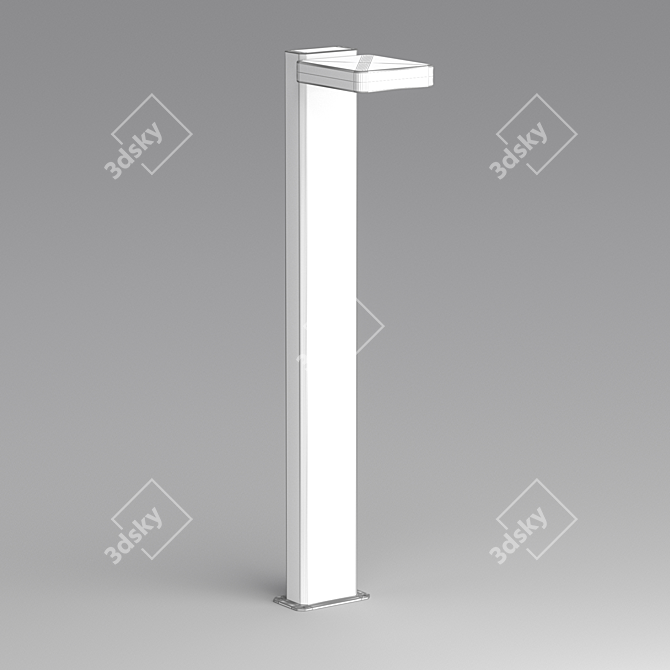 Outdoor 9W Aluminum Luminaire 3D model image 2