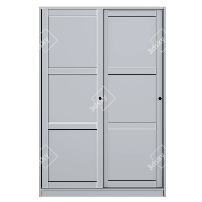 Functional IKEA Rakkestad Wardrobe 3D model image 3