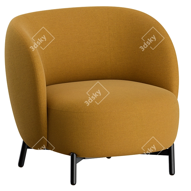 Sleek Lunam Armchair: Contemporary Comfort by Kartell 3D model image 5