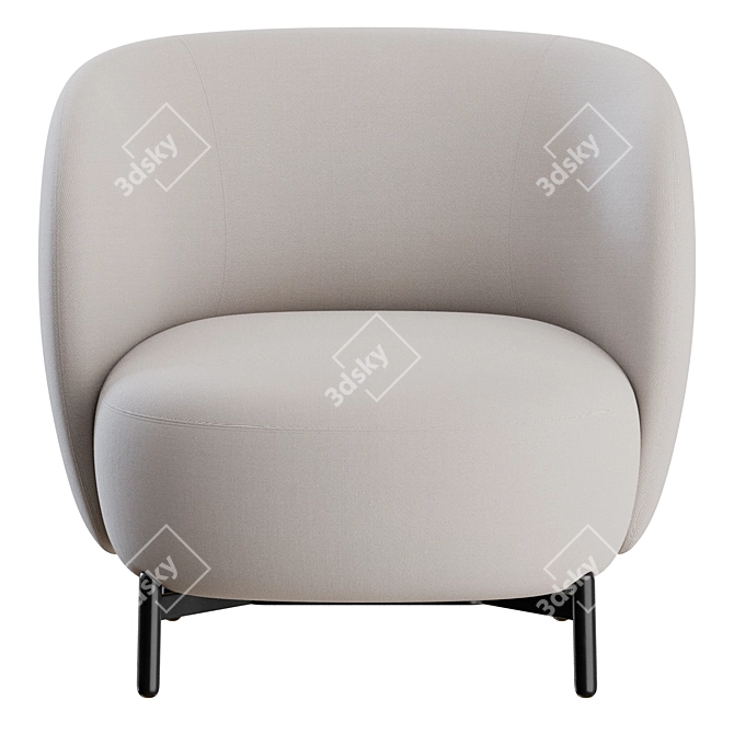 Sleek Lunam Armchair: Contemporary Comfort by Kartell 3D model image 7