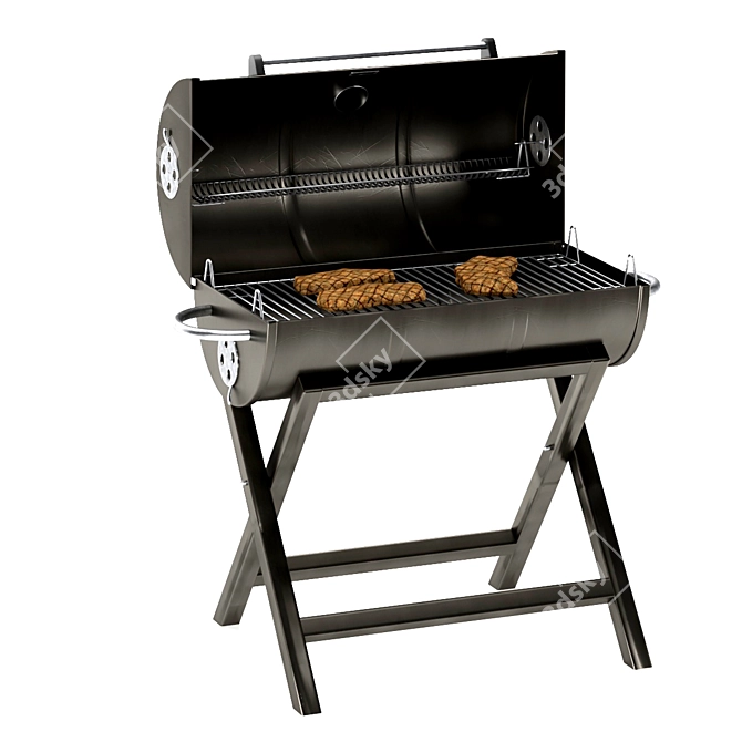 Outdoor BBQ 3D Model 3D model image 3