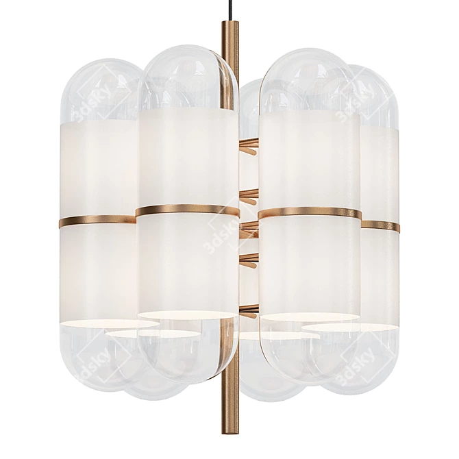 Modern Italian Charlotte M Ceiling Lamp 3D model image 1