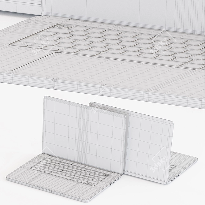 Apple MacBook Pro 16" 2021: Turbosmooth Modifier & Spline Controller 3D model image 4