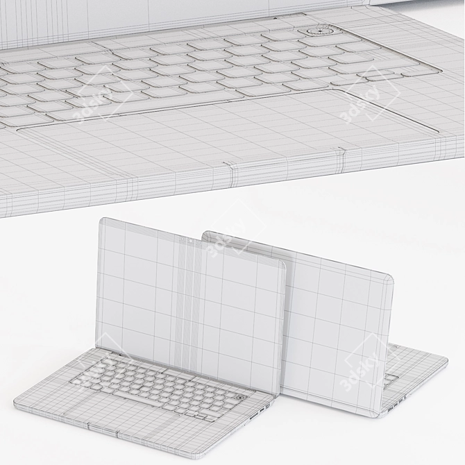 Apple MacBook Pro 16" 2021: Turbosmooth Modifier & Spline Controller 3D model image 5