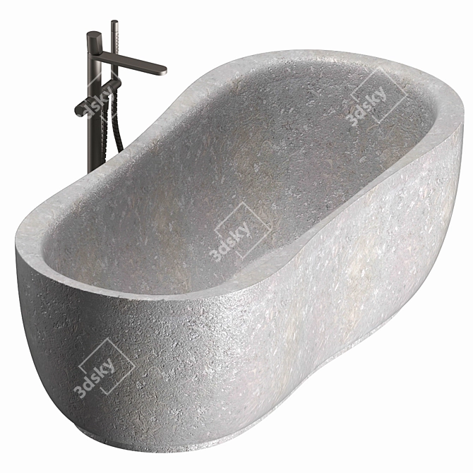 Elegant Stone Bathtub: Fida 3D model image 5