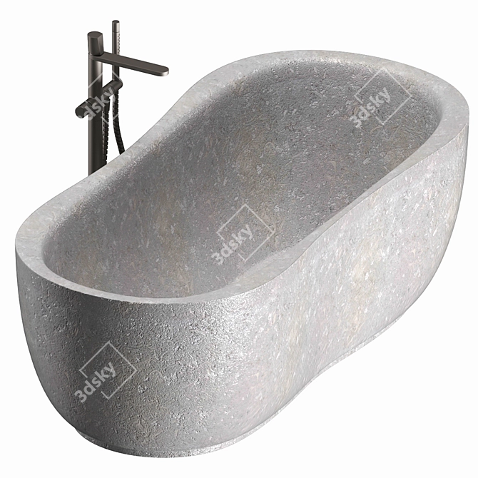 Elegant Stone Bathtub: Fida 3D model image 9