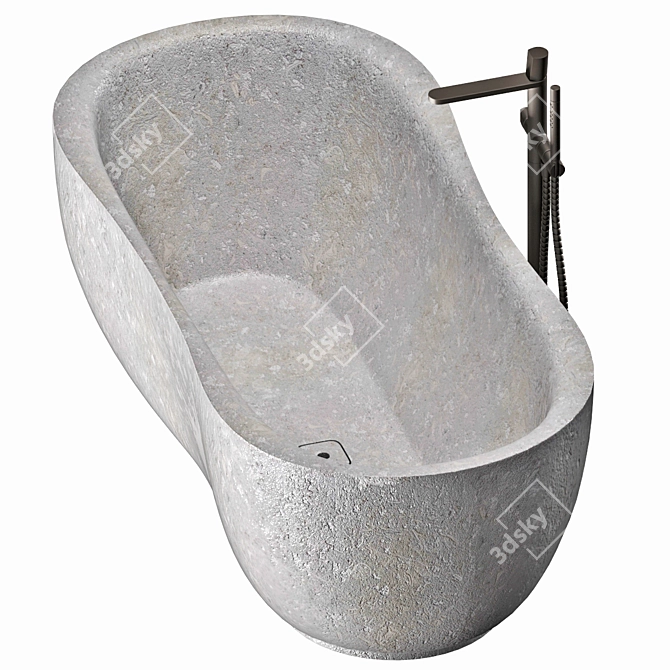 Elegant Stone Bathtub: Fida 3D model image 10