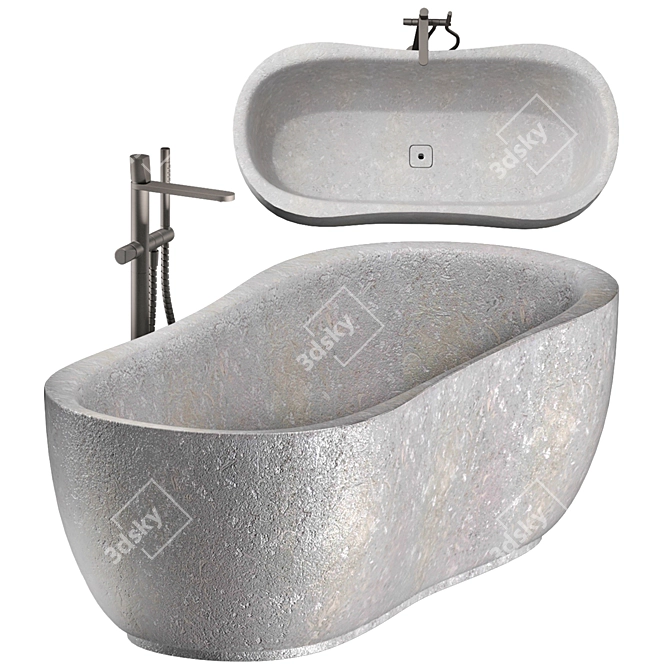 Elegant Stone Bathtub: Fida 3D model image 17