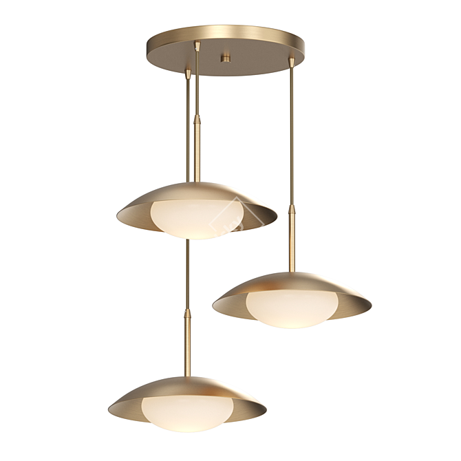 Scandinavian Style Hanging Lamp 3D model image 1