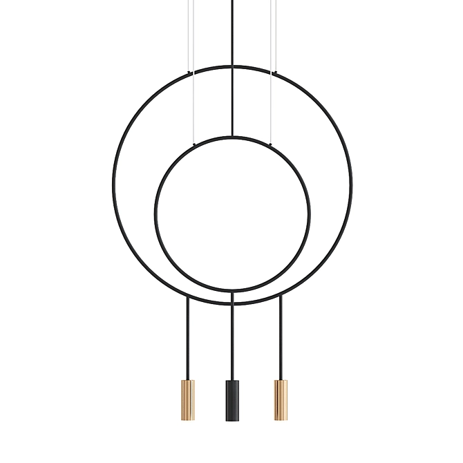 VILF Postmodern Pendant Lamp: Sleek and Stylish Illumination 3D model image 1