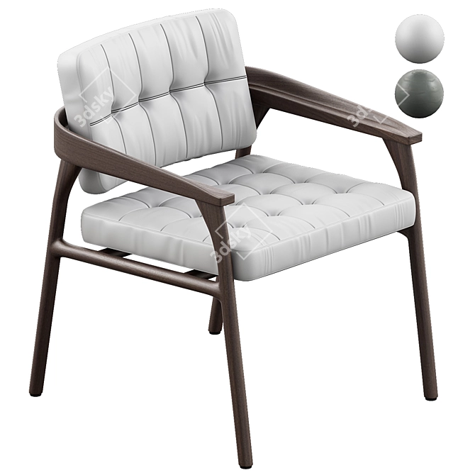 Trussardi Casa Casilia Lounge Chair 3D model image 1