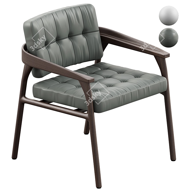 Trussardi Casa Casilia Lounge Chair 3D model image 2