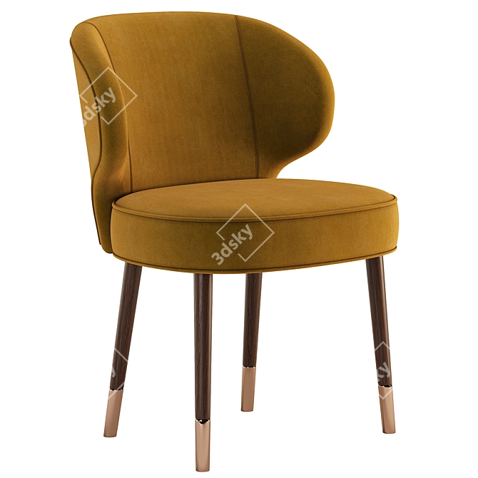 Sleek Comfort: Easy Chair 3D model image 4