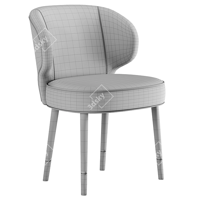 Sleek Comfort: Easy Chair 3D model image 5