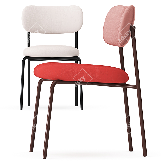 Contemporary Artifort Aloa Chair | Upholstered Fabric | Multiple Colors 3D model image 1