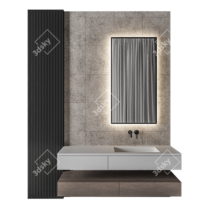 Luxury Bathroom 29: Elegant 3D Design 3D model image 1