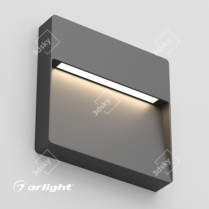 Sleek Aluminum Luminaire for Indoor and Outdoor Lighting 3D model image 1