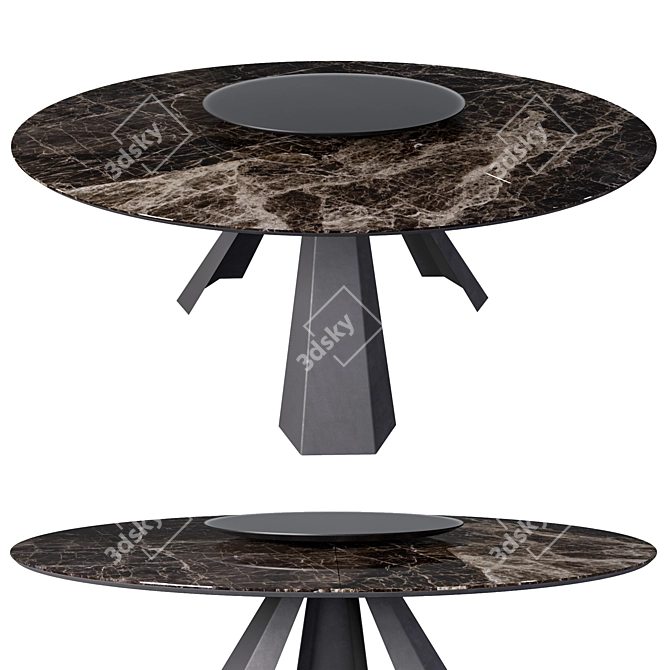 Elegant Eliot Round Table: Luxury Design 3D model image 2