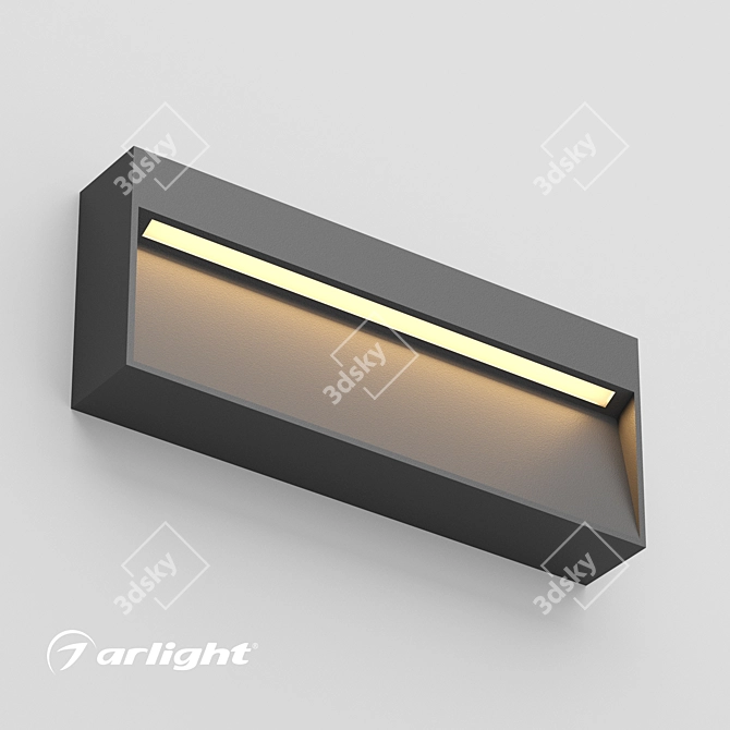 LGD TRACE-S200x80-8W: Compact Outdoor LED Luminaire 3D model image 1