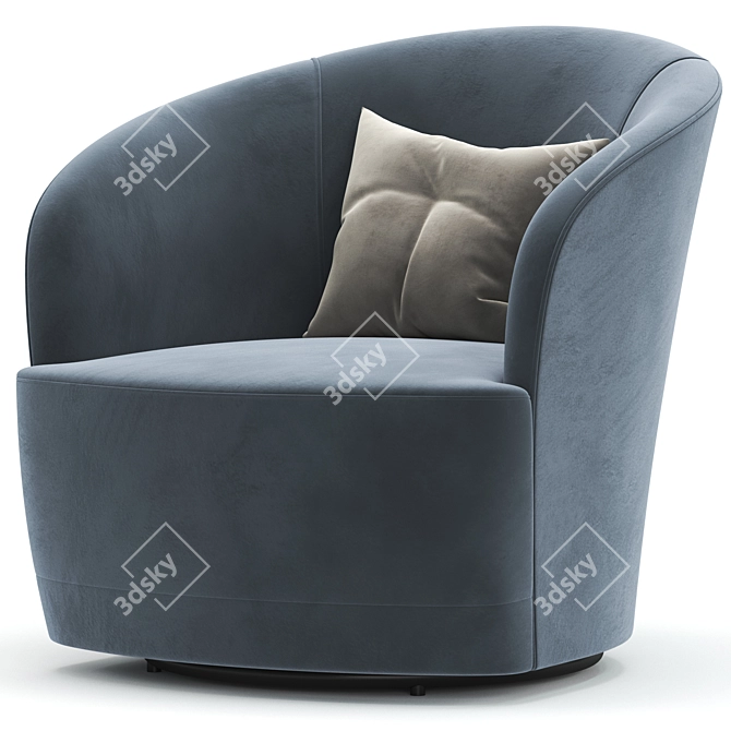 Infinity Swivel Chair: Sleek Design, Ultimate Comfort 3D model image 4
