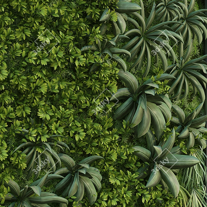 GreenWall 262: Vertical Plant Set 3D model image 4