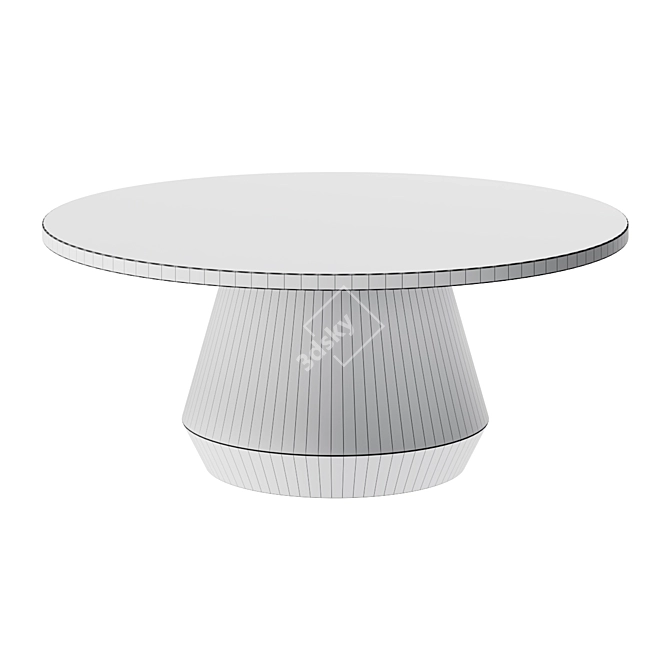 Elegant Round Coffee Table 3D model image 2