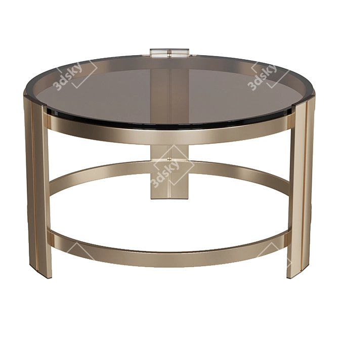 Golden Glow Coffee Table 3D model image 3