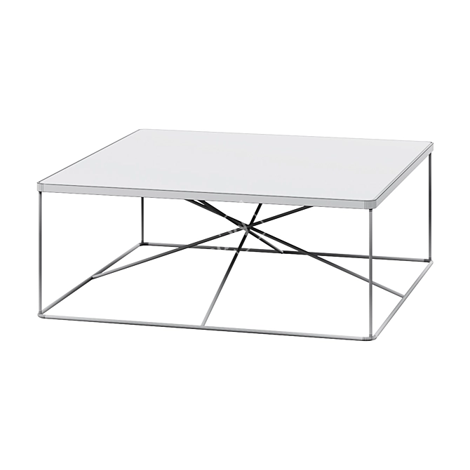 Elegant Aiken Square Coffee Table 3D model image 2