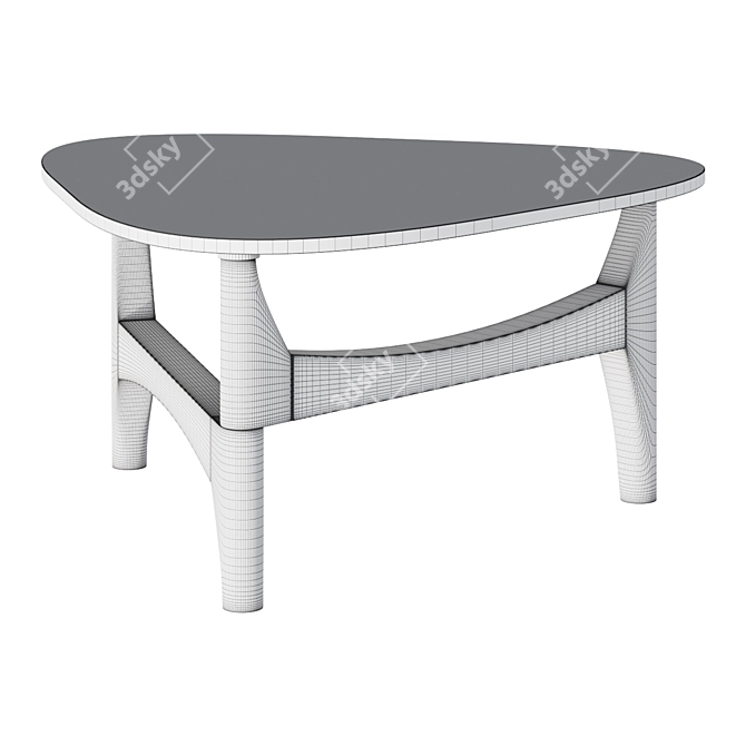 Petaluma Glass Coffee Table 3D model image 2