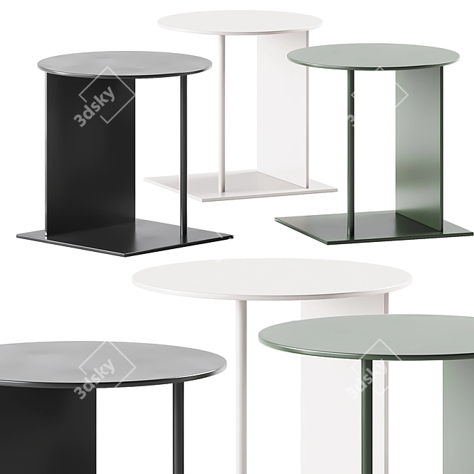 Stylish Side Table - Ferm Living 3D model image 1