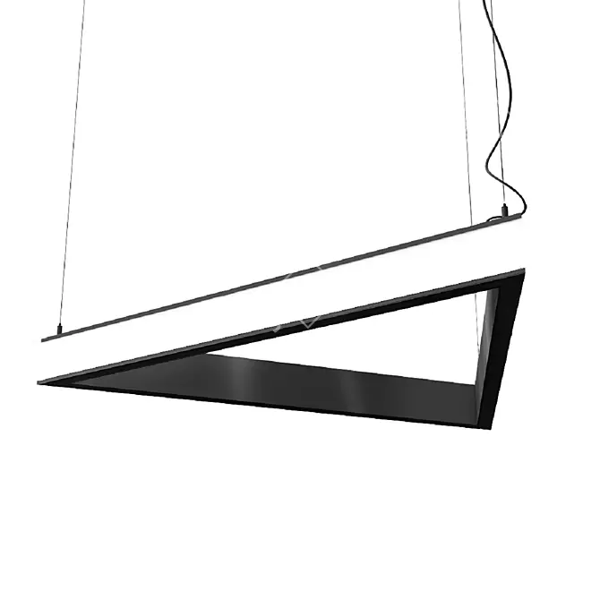 Modern Triangle Pendant Lamp 3D model image 1